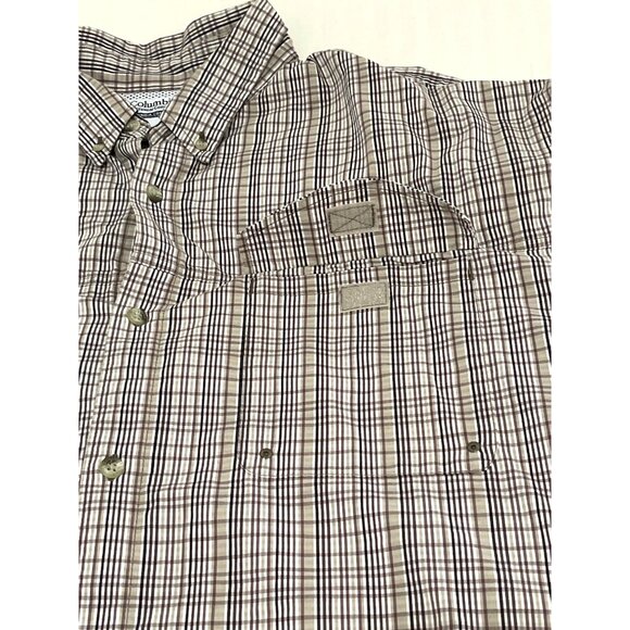 XXL Men's Fishing Outdoor Fishing Hiking Columbia Mesh Vent Short Sleeve Shirt - Picture 9 of 14